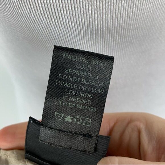 B Moss womens skirt size 10 tan sage green ultra suede embroidered floral 90s - Picture 8 of 10